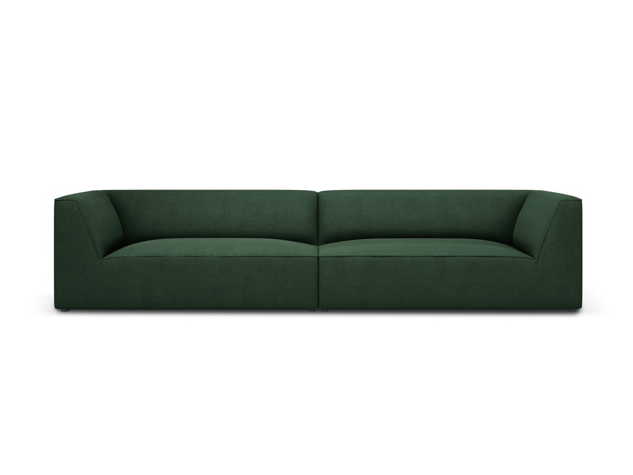 Canapea 4 locuri, Ruby, Micadoni Home, BL, 302x93x69 cm, poliester, verde Canapele
